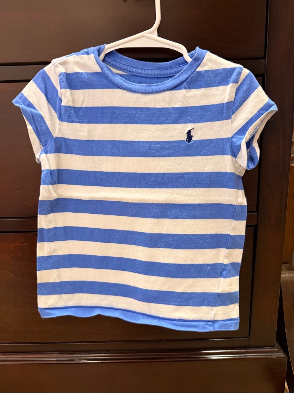 Polo by Ralph Lauren Blue & White Striped Tee